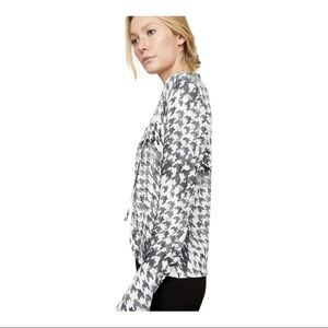 BROCHU WALKER - Mayes Wrap Top Houndstooth Size Medium